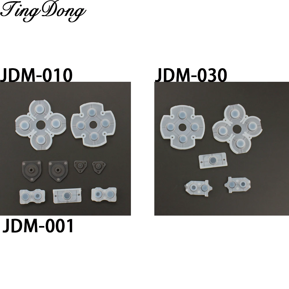 

100 Set for Sony Playstation 4 PS4 Controller Conductive Silicone Rubber Pads for Dualshock 4 Buttons Repair Replacement Part