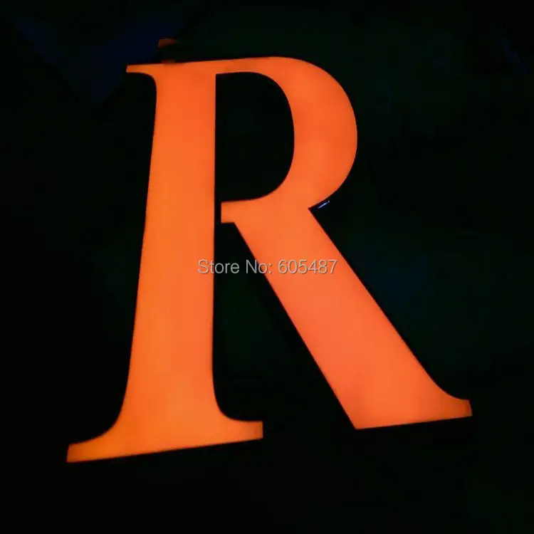 3D наружная Светодиодная подсветка с буквенным освещением для магазина Акриловая
