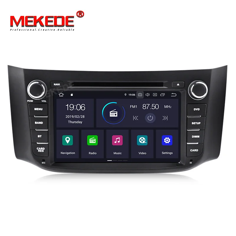 Android 9,0 автомобильный dvd-плеер для Nissan Sylphy B17 Sentra 12 2013 Авто gps navi Стерео Dvr магнитофон
