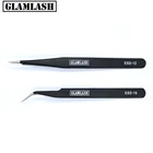 Glamlash ESD-12 ESD-15 Анти-статический Пинцет изогнутые пинцеты наконечник Прямой пинцет Инструмент для макияжа