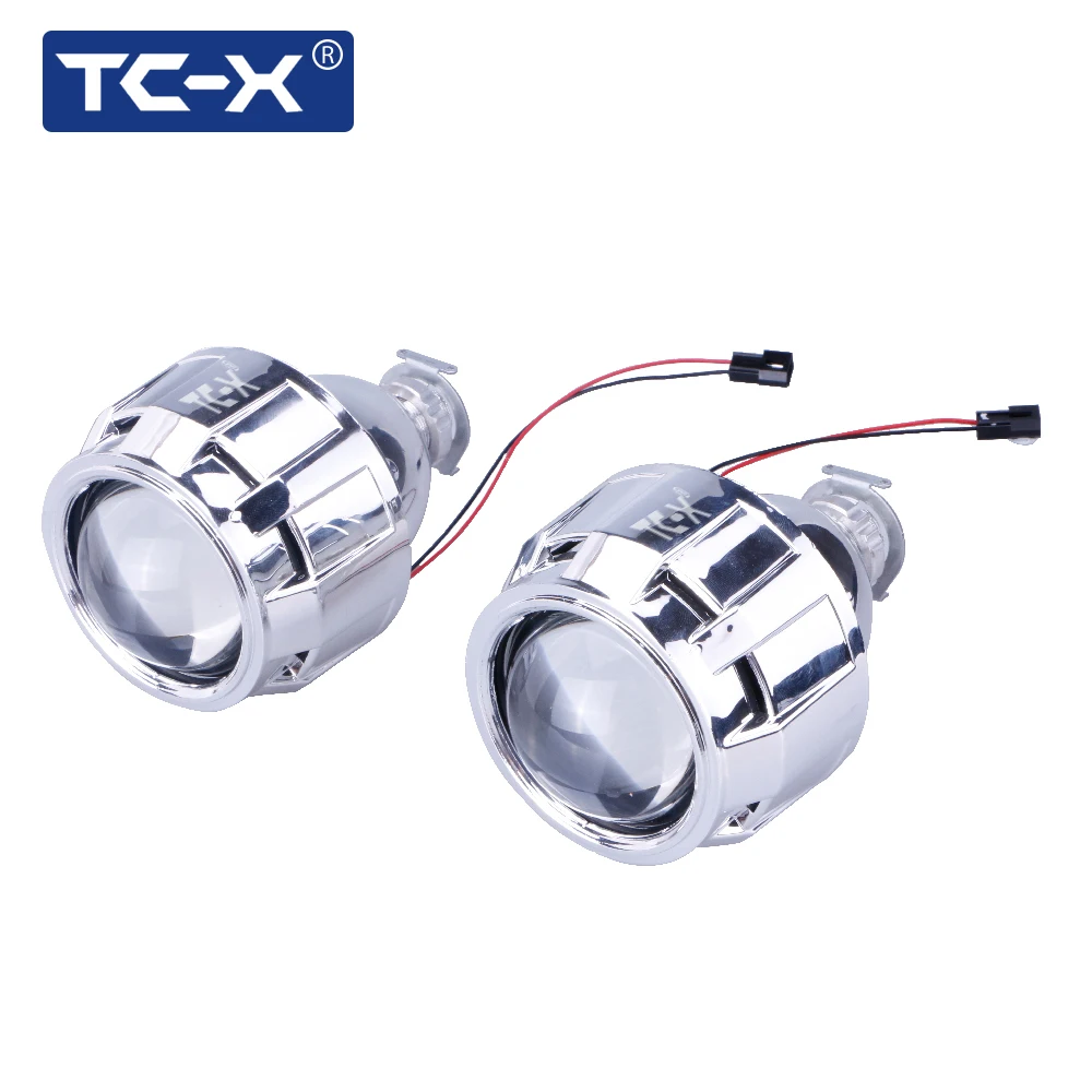 TC X из 2 предметов 2.5 &quotдюймов LHD HID би ксенон проектор с ленты кожухи белый для H1