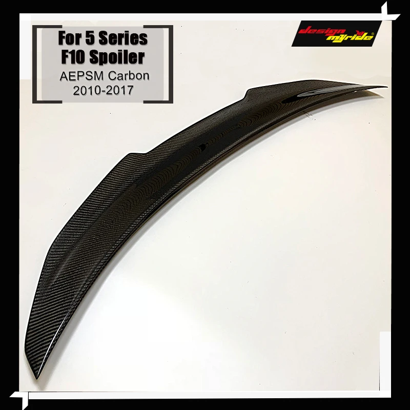 For BMW F10 Carbon Fiber CF Trunk Spoiler Wing PSM Style 5 Series 520i 525i 530i 550i High Kick Big Rear 2010-2017 | Автомобили и