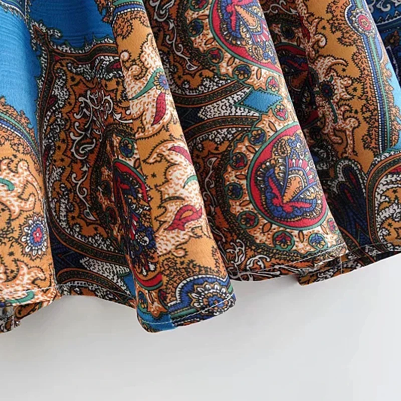 2019 Za модные женские туфли Весна новое поступление синий юбки женский Boho