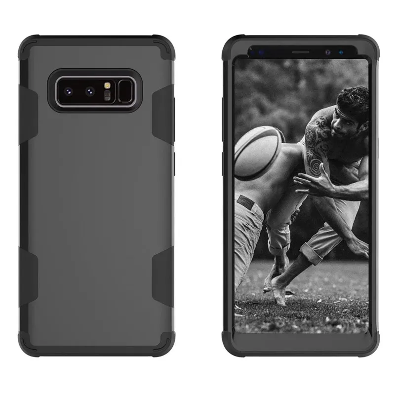 Роскошный противоударный чехол для samsung Note8 9 из силикона и поликарбоната 3 в 1, сверхпрочный противоударный защитный чехол для S10 S9 S8 Plus S10E Coque