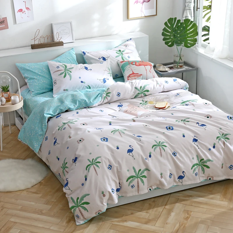 3/4 шт. Комплект постельного белья с рисунком маленького дерева постельное белье