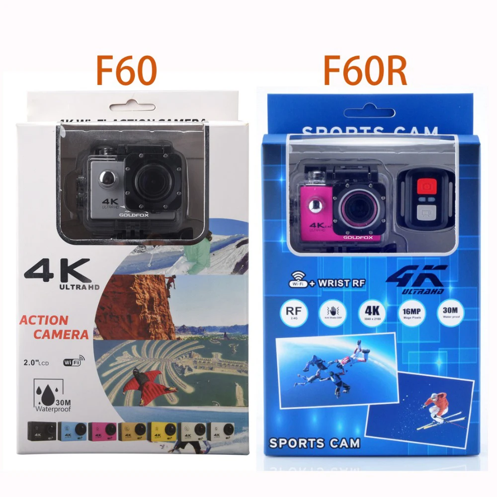 4K камера HD спортивная экшн Wifi 170D угол Go Водонепроницаемая профессиональная на