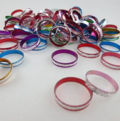 OMH оптовая продажа 100 шт Многоцветный модный материал польза сплав обычное кольцо