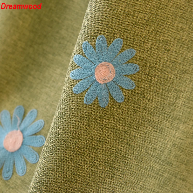 Dreamwood современные качественные роскошные шторы с вышивкой зеленые утепленные
