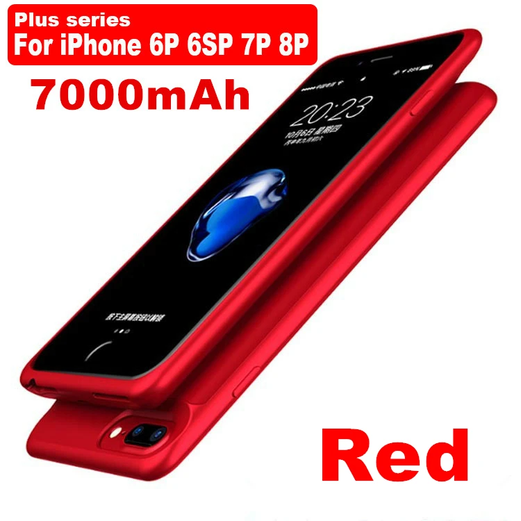Battery Case 5000/7000mah For iphone 6 Plus 6s 7 8 Plus Power Bank Charing Case For iphone 6 6s 7 8 Battery Cases Charger - Цвет: For 6 Plus 6SP 7P 8P
