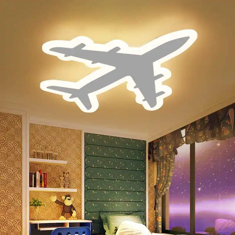 Светодиодный потолочный светильник для детской комнаты aircraf простой современный