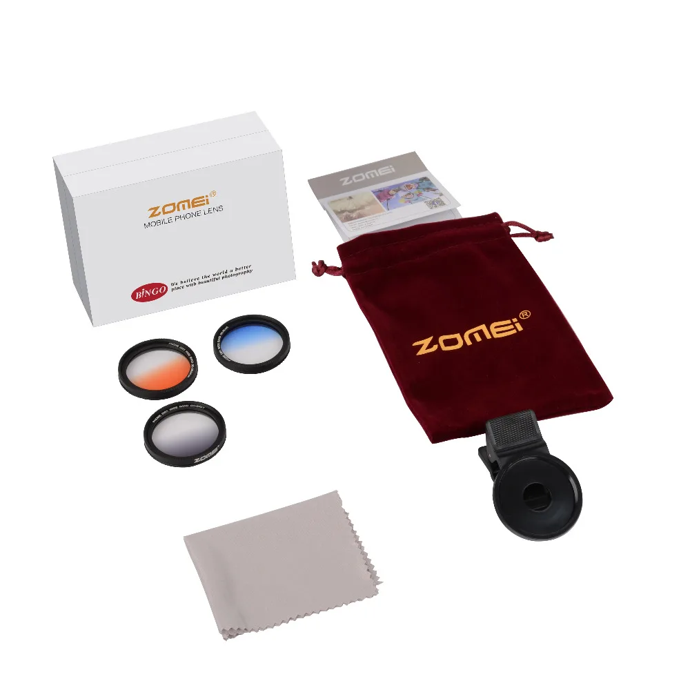 ZOMEI M2 с ультратонкой оправой 37 мм Профессиональный мобильный телефон камера