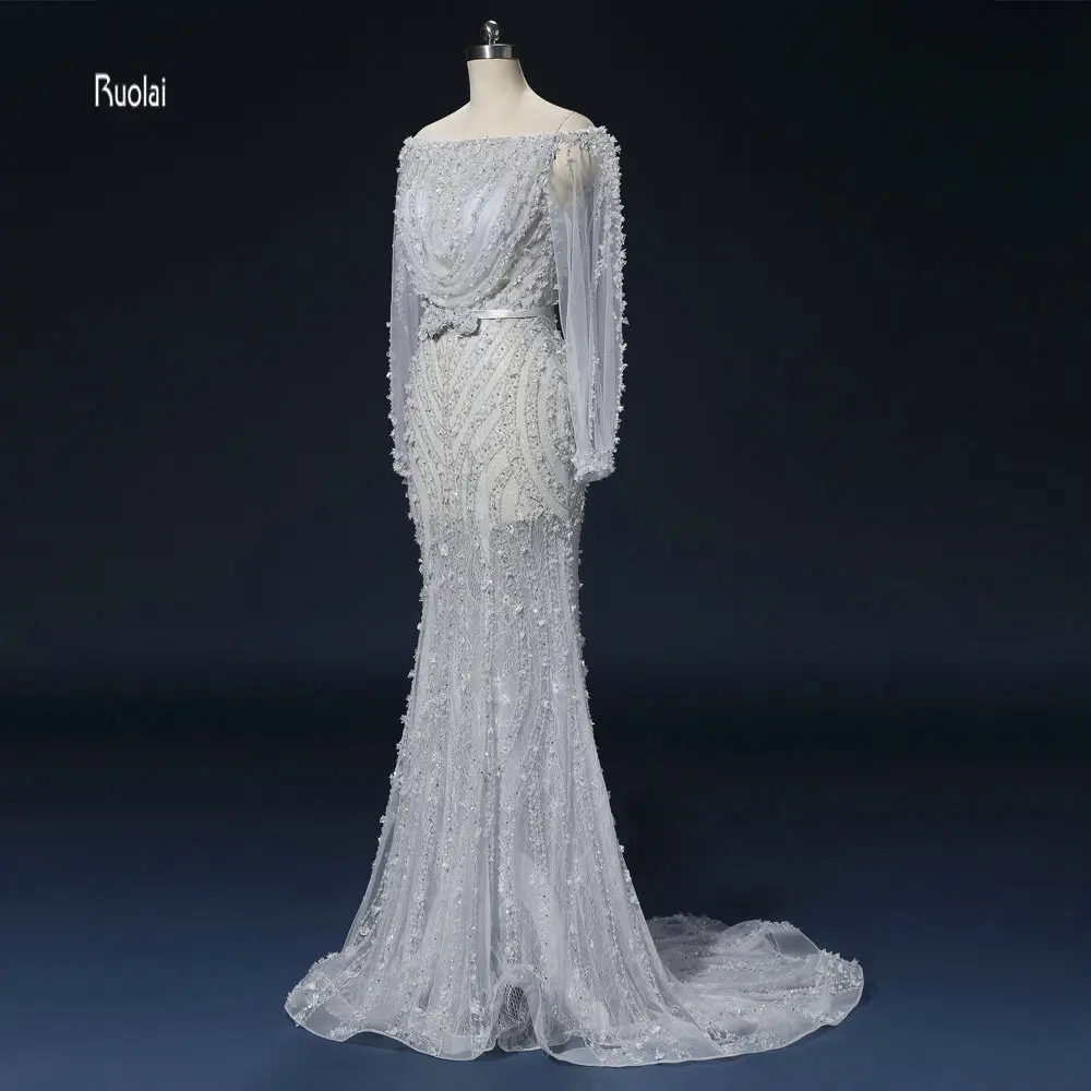 Vestido de festa Новые Вечерние платья длинное 2018 платье Русалка с вырезом лодочкой