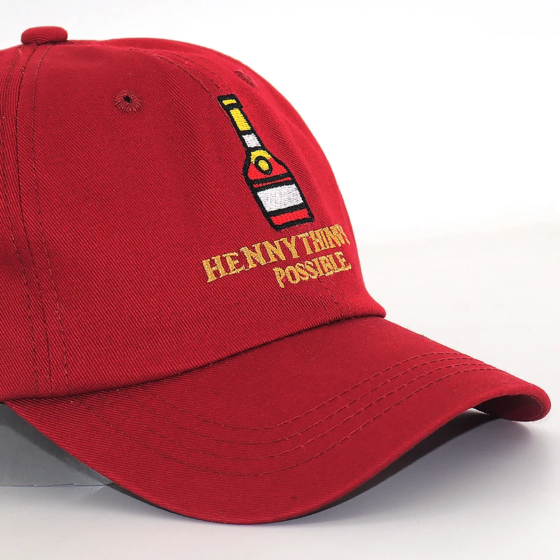 New henny bottle embroidery cap cotton adjustable thing's possible fashion dad hat hip hop snapback hats casual caps | Аксессуары