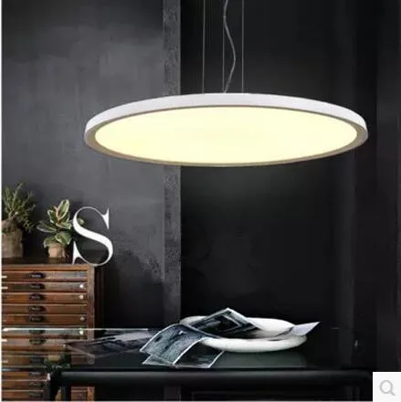 LED 110 220 В простой дизайн акриловый тонкий круглый офисный кабинет спальня