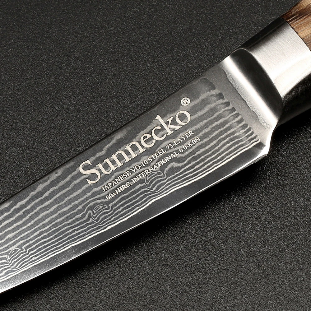 SUNNECKO 3 5 &quotдюймовый нож для очистки овощей дамасский японский VG10 стальной острый