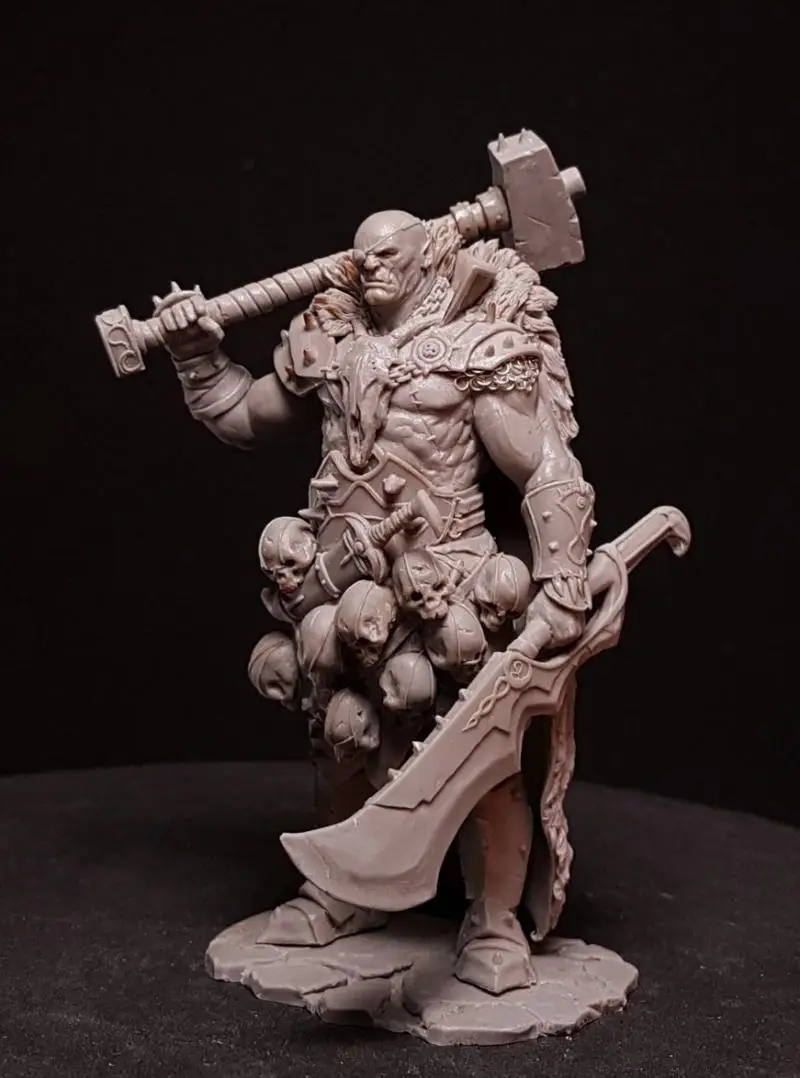 1/24 75 мм старинная подставка Orc с основанием Фотоэлементы миниатюрный gk