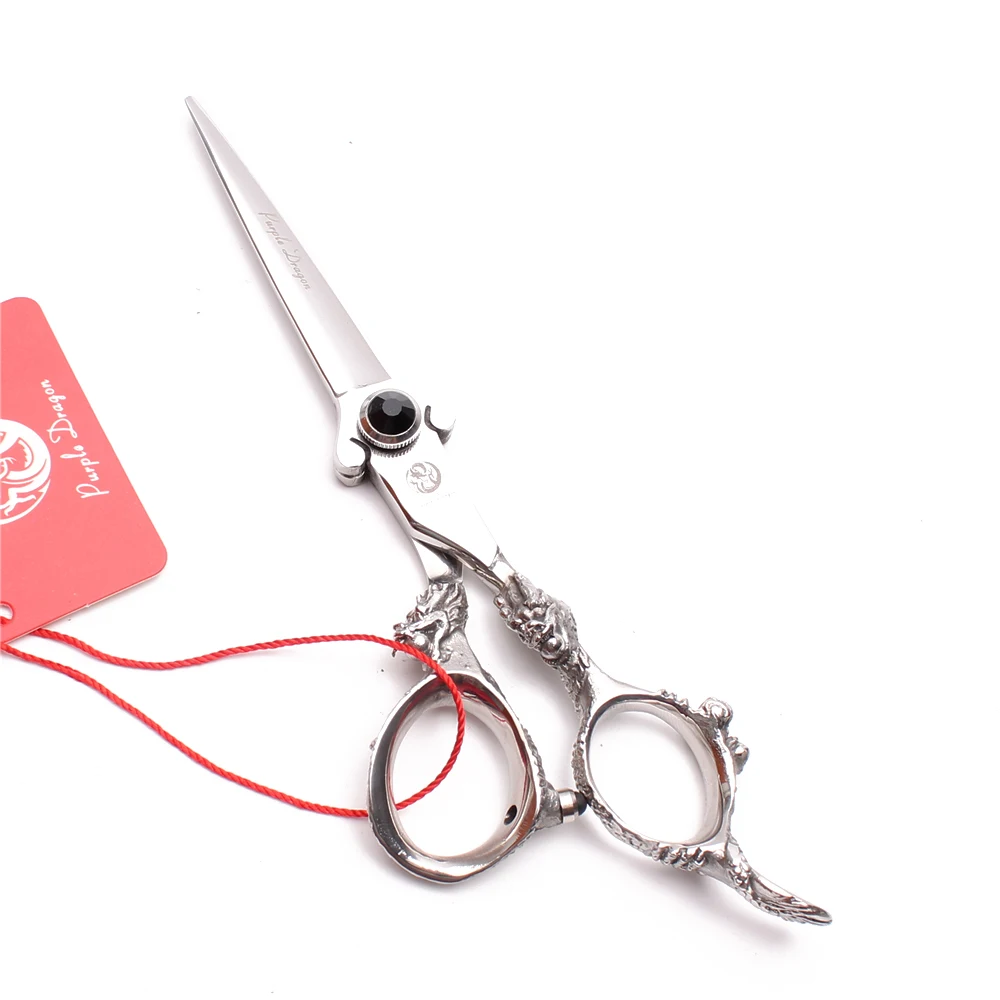 Z9007 5.5&quot 16cm 440C Purple Dragon Black Stone Hairdressing Scissors Cutting Thinning Shears Professional Hair | Красота и