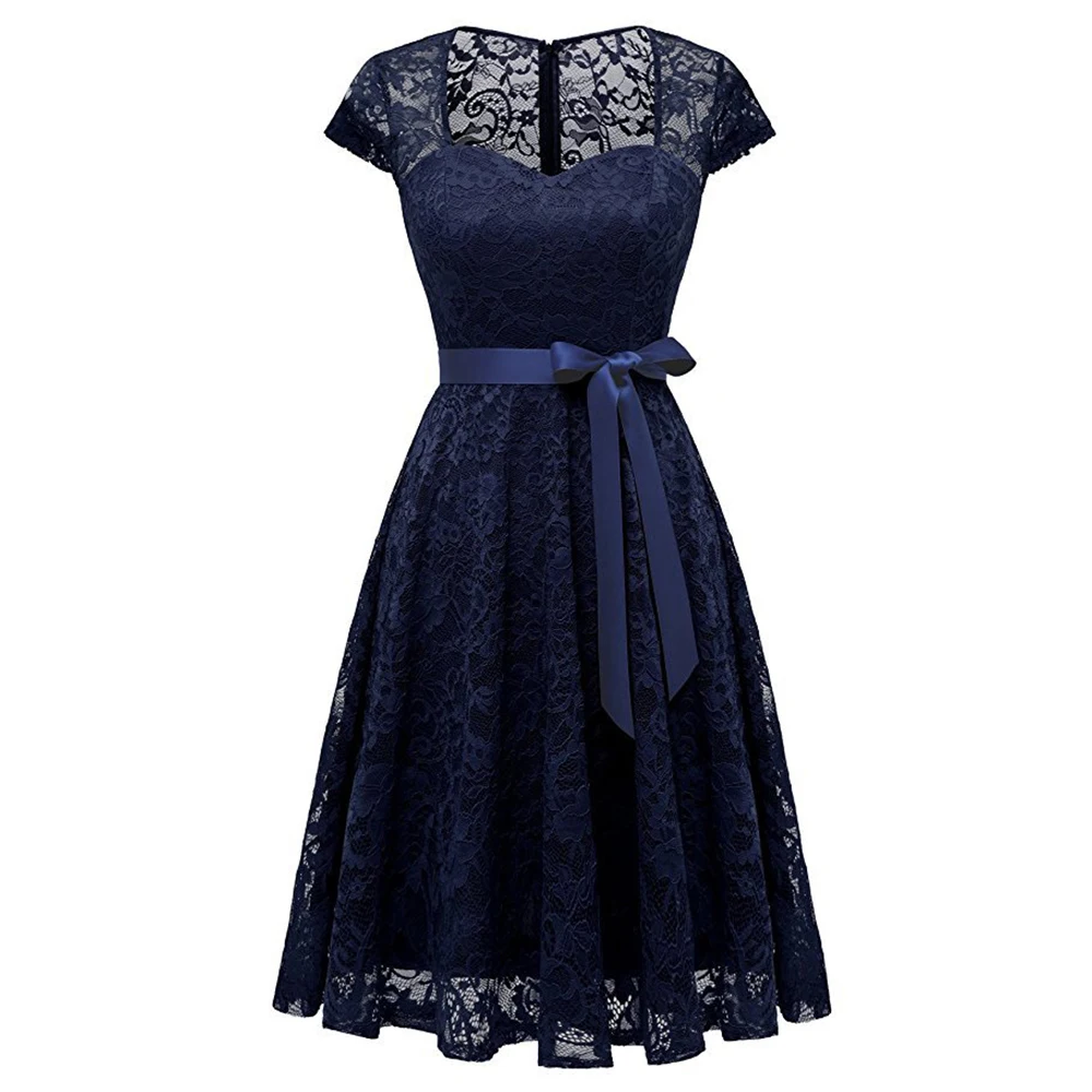 2019 кружевное платье Винтаж взлетно посадочной полосы летнее принцессы с бантом