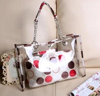Дропшиппинг 2018 женский Сумки прозрачный композитный сумки большой емкости сумка