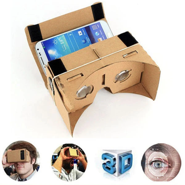 Очки виртуальной реальности VR Google картонные 3D очки для телефона экран 5 0 +