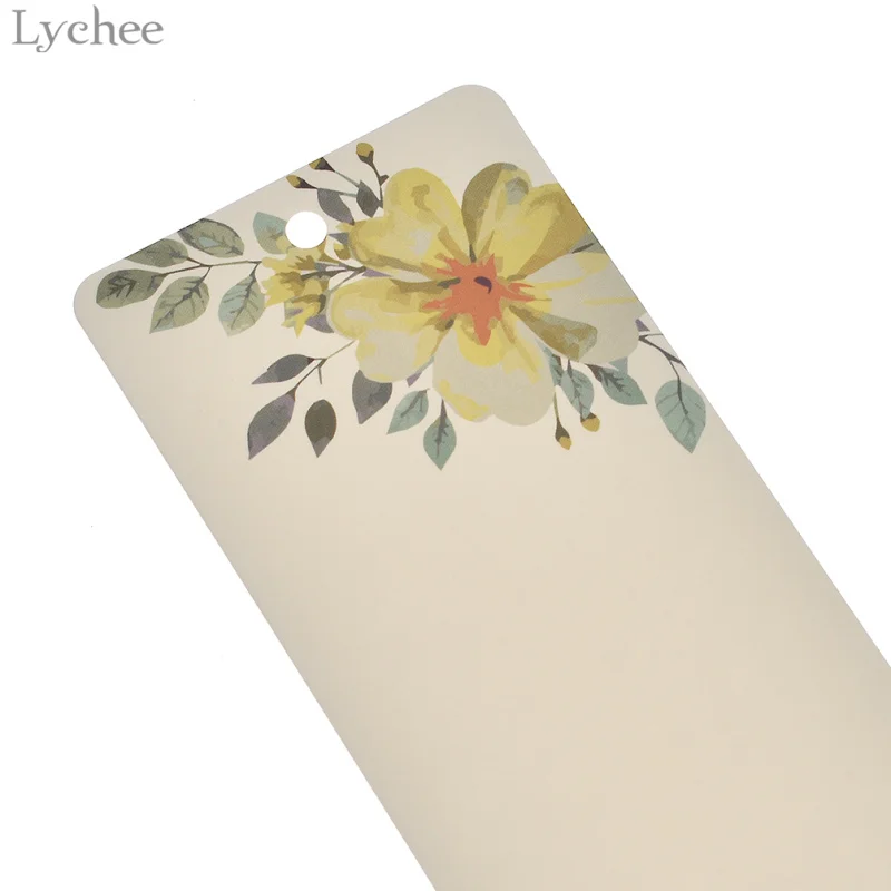 Lychee Life 40 шт. винтажный цветочный лист цветной бумаги Этикетка для записная книжка Закладка сделай сам украшение дневника ручной работы