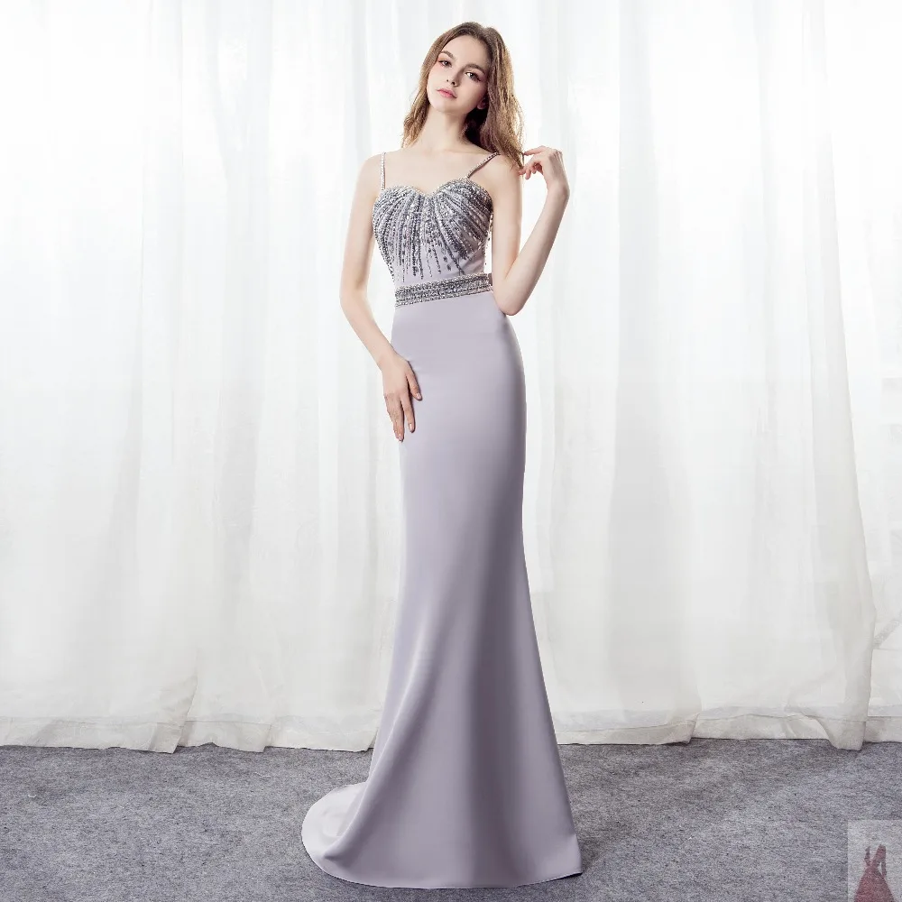 SIJANE Luxury Mermaid Party Dress Sleeveless Evening Custom Made Bridal 0872 | Свадьбы и торжества