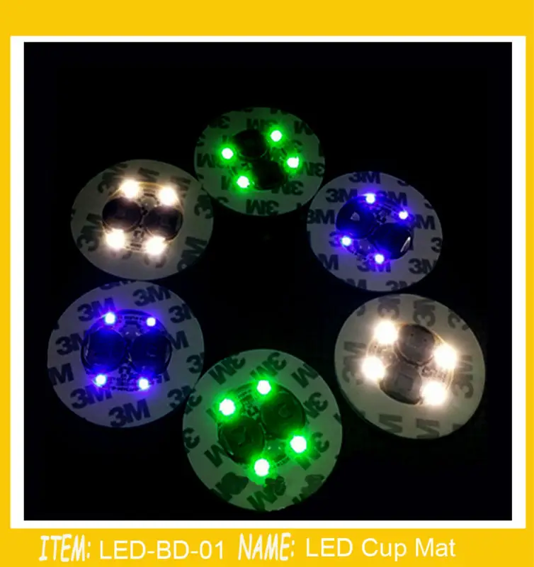 Светодиодная мини бутылка светящаяся наклейка смешанных цветов 200 шт./лот|led