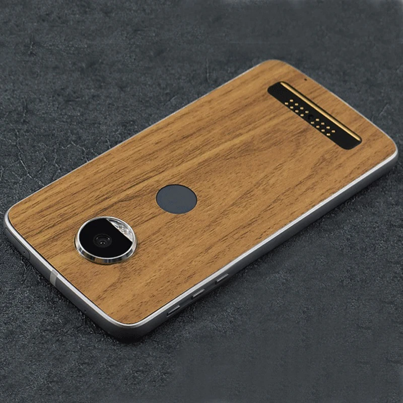 Wood Grain Back Sticker Film Protective Phone Wrap Skins Paste Membrane for Moto Z/Moto Play |