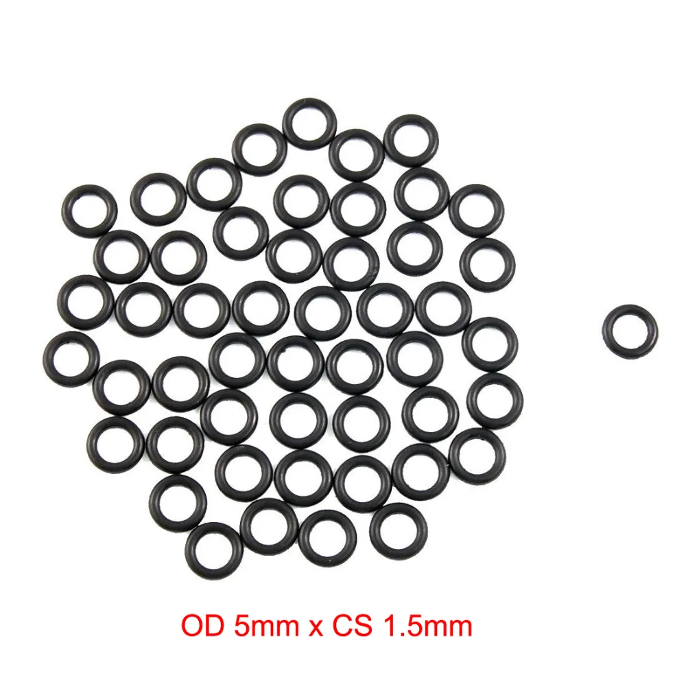 OD 5mm x CS 1.5mm nitrile NBR black o ring o-ring o rings sealing rings rubber gasket