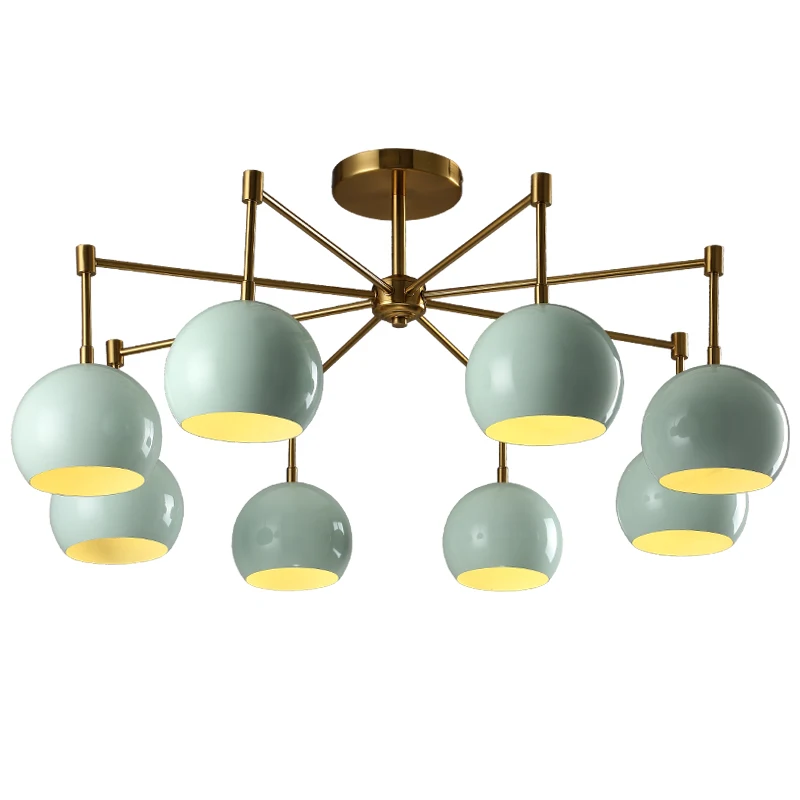 Nordic Modern Simple Living Room Ceiling Light American Art Atmosphere Iron Restaurant Bedroom Home Deco Led Hanging Lamp | Освещение