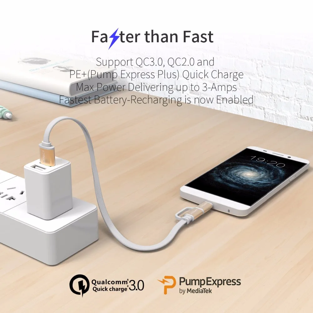 AIFFECT Mini, новинка, 2 в 1, кабель Micro B-Micro USB, кабель type-C для быстрой зарядки, кабель USB C для передачи данных, для устройств Micro usb type-C