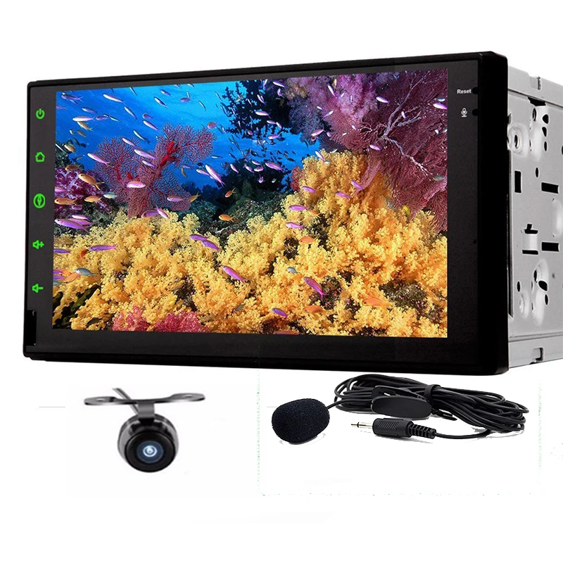 Универсальный 7 дюймов 2 Din android 8 1 Радио HD в тире Автомобильный dvd плеер Bluetooth