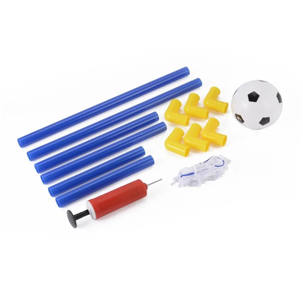 

Mini Folding Football Soccer Ball Goal Post Net Pump Kids Set Plastic Sport Indoor Outdoor Games Toys Child Birthday Gift Toys
