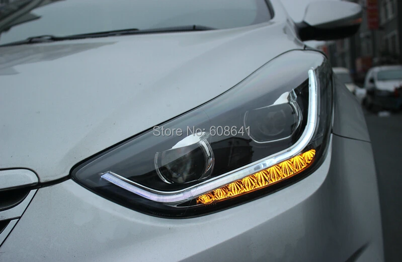 Для HYUNDAI 2012 2013 год Elantra Светодиодная лента передняя лампа TLZ|elantra led|hyundai elantra ledhyundai
