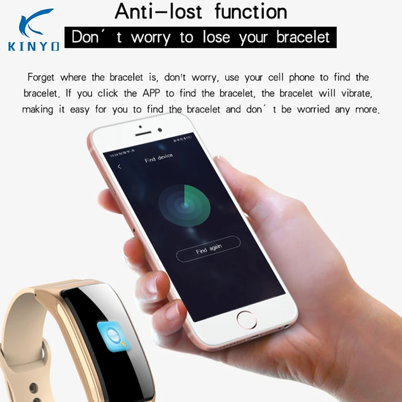 KINYO smartband clock watch men bluetooth dial call blood pressure oxygen fitness smart bracelet sports tracker wristband | Электроника