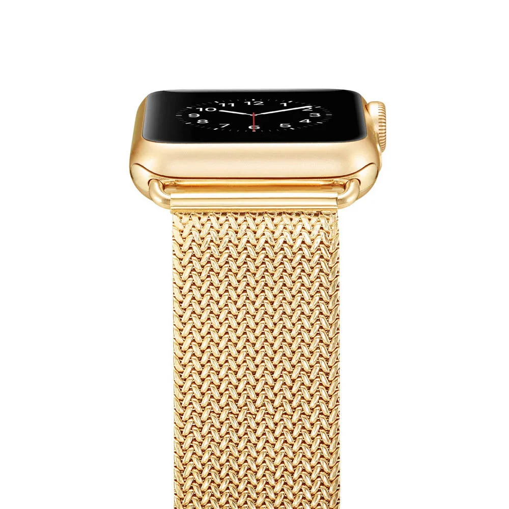 New Stainless Steel Band for Apple Watch Series 5 4 3 2 1 Replacement Watchband for iWatch 5/4 Strap 40/44/38/42mm Metal Belt