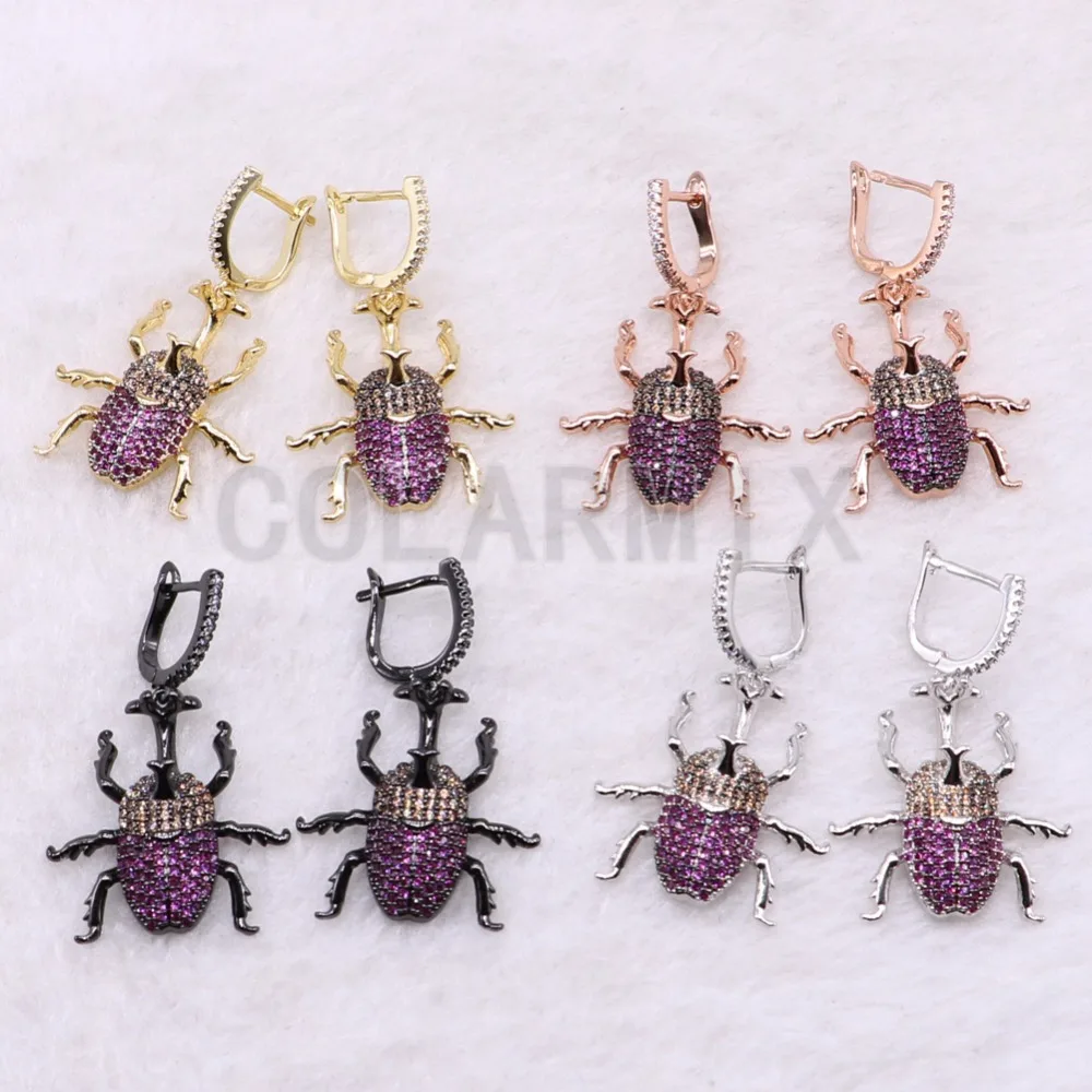 3 пары насекомых Серьги Насекомые летучая пчела крючок серьги смешанные цвета