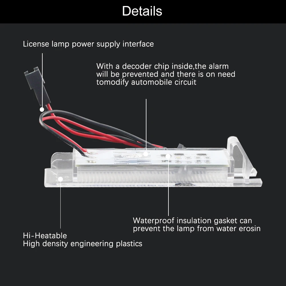 Светодиодный светильник для номерного знака Canbus 12V для Opel vectra c zafira b Astra J sedan Corsa C D Insignia A Tigra Twintop B+ OPC