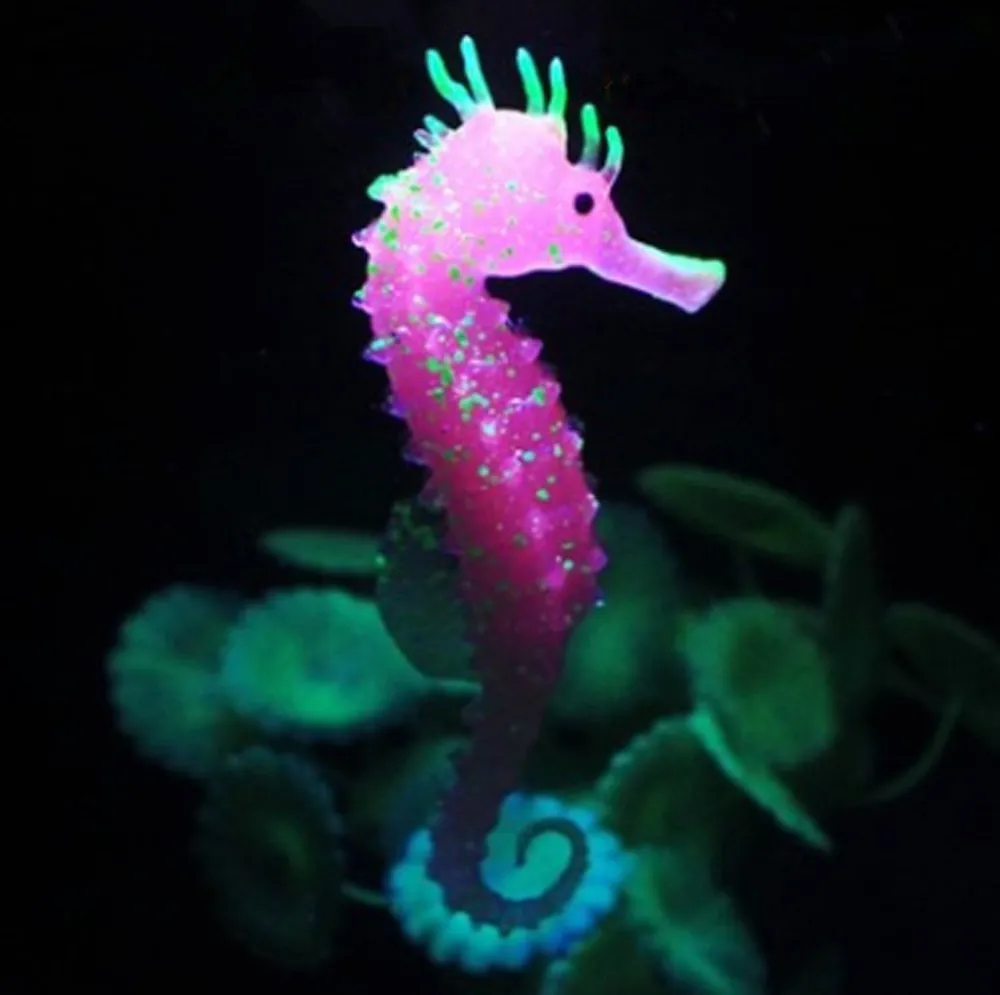 Best Quality Seahorse Aquarium Ornament Glowing Fish Tank Decor Sea Horse Hippocampal | Decorations &amp Ornaments