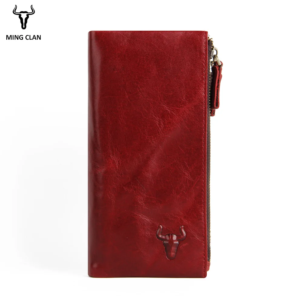 Женский кошелек из натуральной кожи с отделением для кредитных карт и RFID