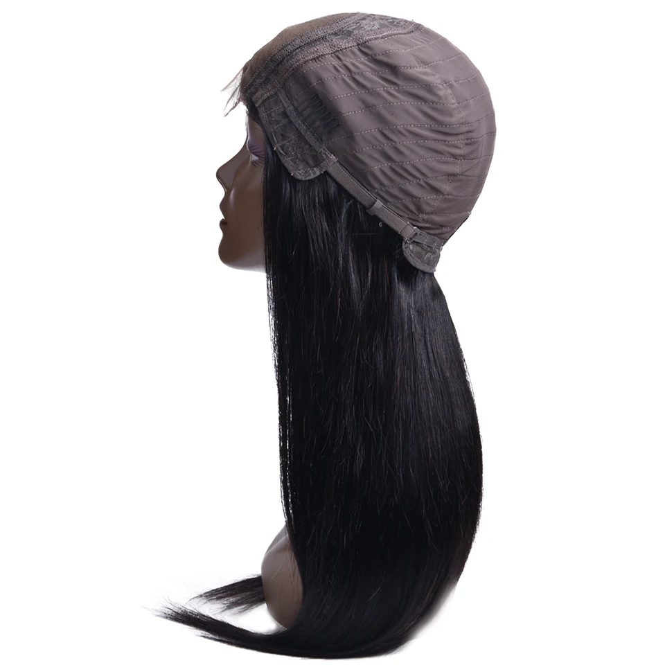 Бразильские человеческие волосы с закрытием шнурка парики волосами младенца