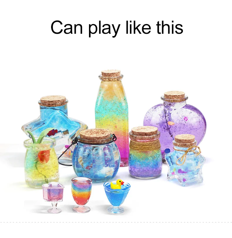 KK Slime кристалл прозрачный Slime DIY наборы игрушки глиняные грязи моделирование рисунок для детей дуя игрушки пузыри пластилин