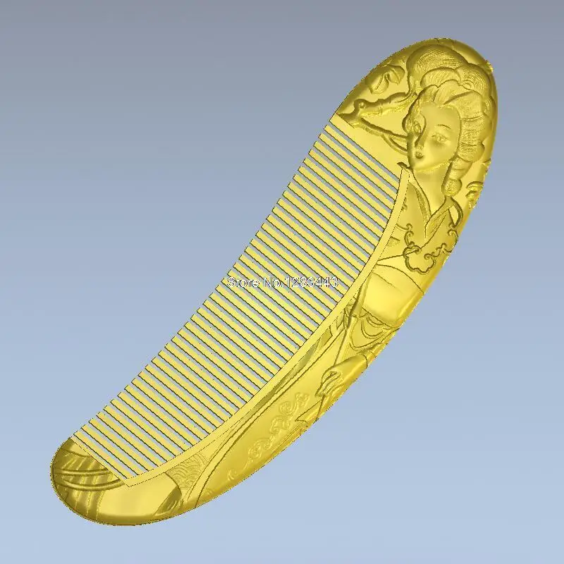 Расческа с красивой 3d фотографией 3D для ЧПУ в формате STL модель станка|for cnc|comb