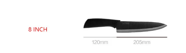 8inch Нано керамический нож Xiaomi Mijia HuoHou кухонный набор 4 шт нано-керамический нож 4 6 8 дюймов печь тоньше экологический D5 - Цвет: 8inch