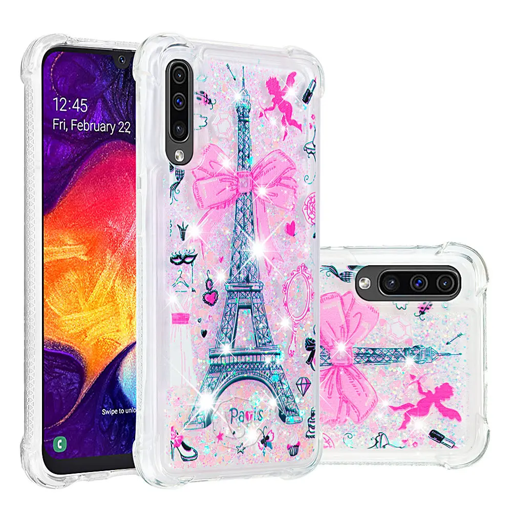 Чехол Единорог Сова для samsung Galaxy A 50 A50 A505FN A505FD SM-A505FN SM-A505F/DS динамический жидкий мусор зыбучий песок