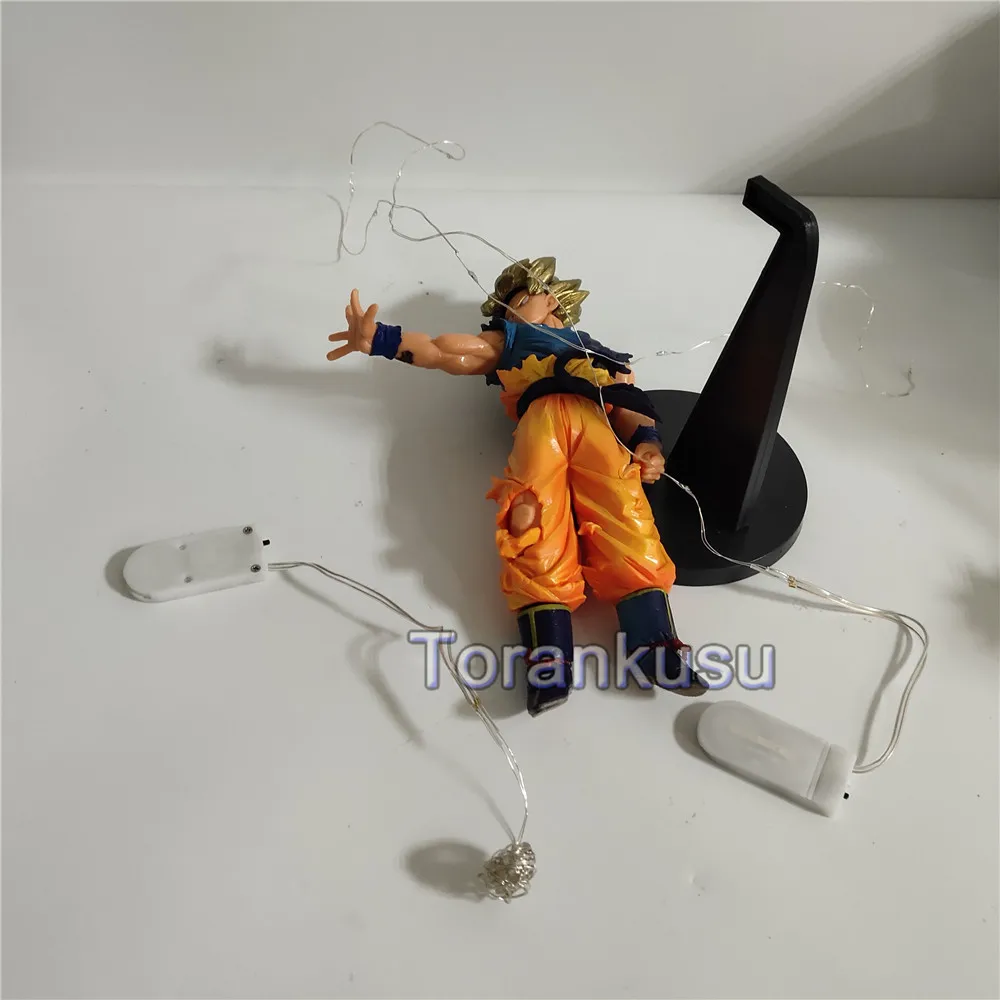 Фигурка "Dragon Ball" Солнце Гоку DIY свет модель фигурки Аниме Драконий жемчуг Z Супер Саян Гоку ПВХ коллекционные игрушки для детей
