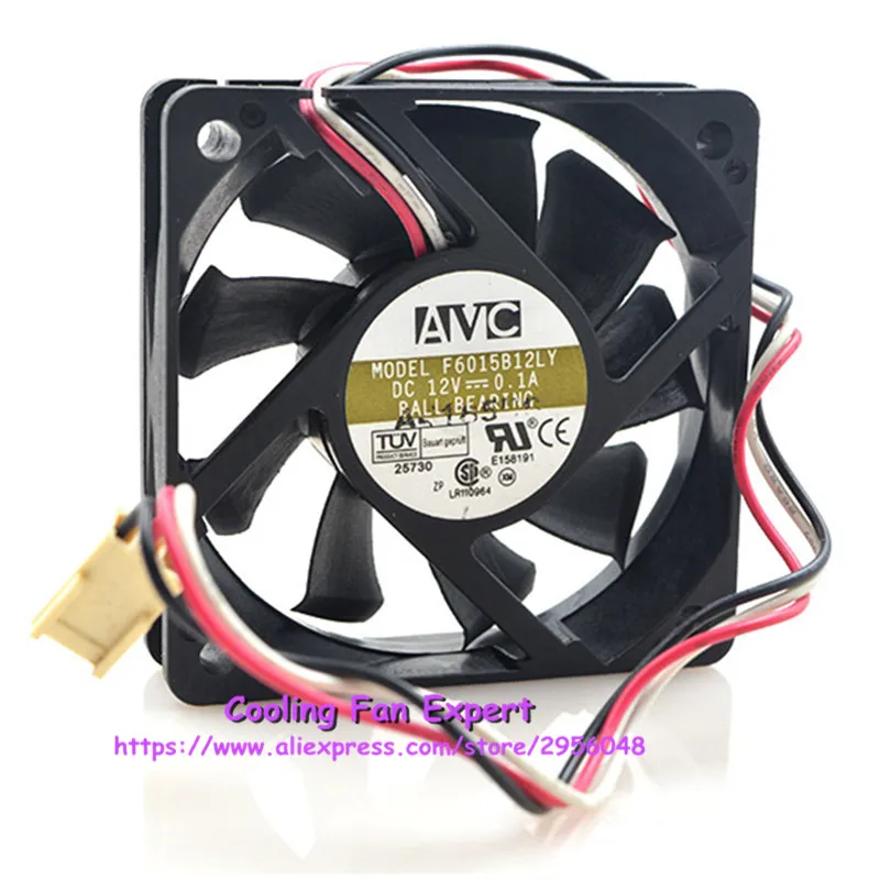 F6015B12LY Скорость AMD махрово немой вентилятор охлаждения dc 12 В 0.1A 6015 60*60*15 мм 6 см 3