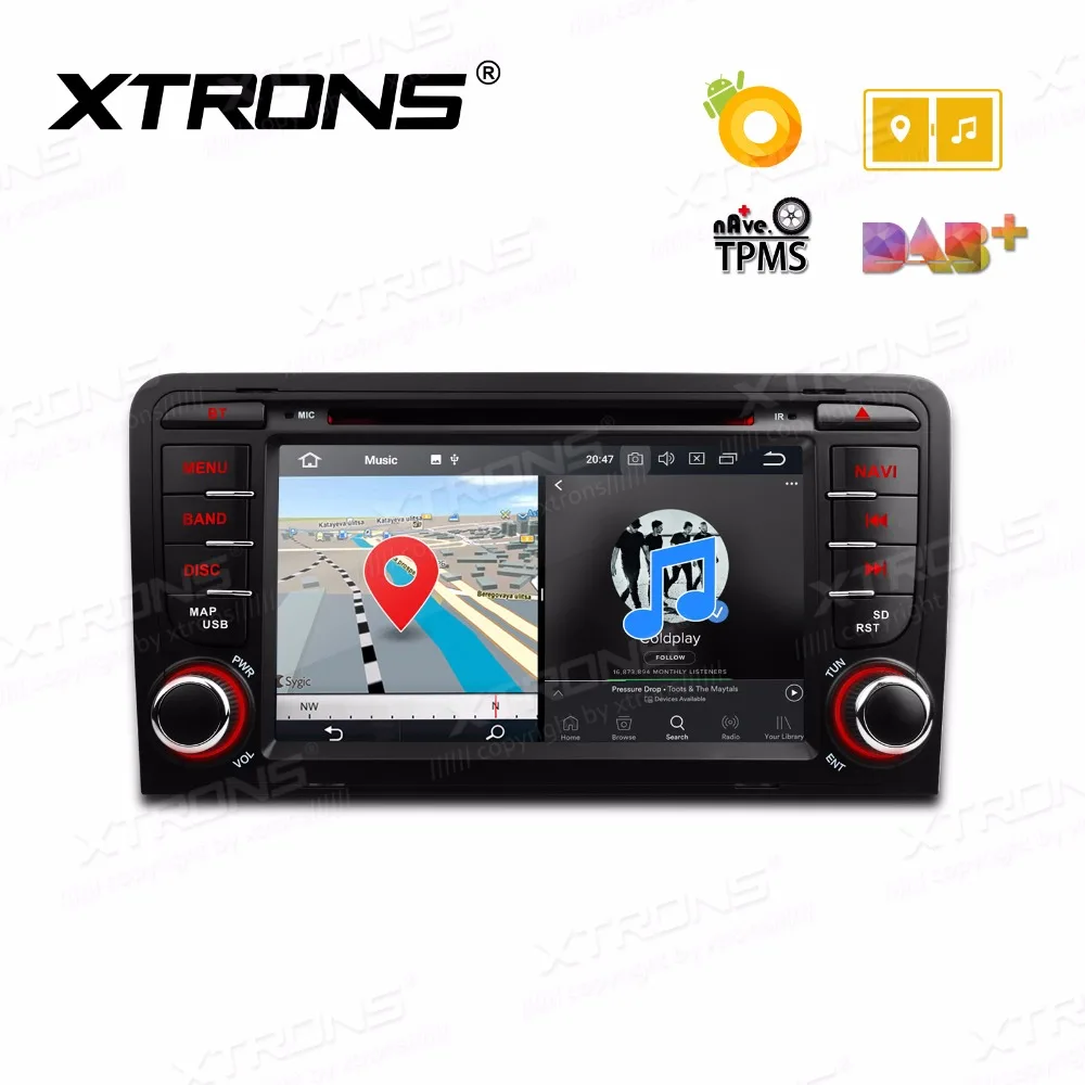XTRONS 7 ''Восьмиядерный Android 8 0 радио GPS автомобильный DVD плеер для Audi A3 2003 2004 2005 2006