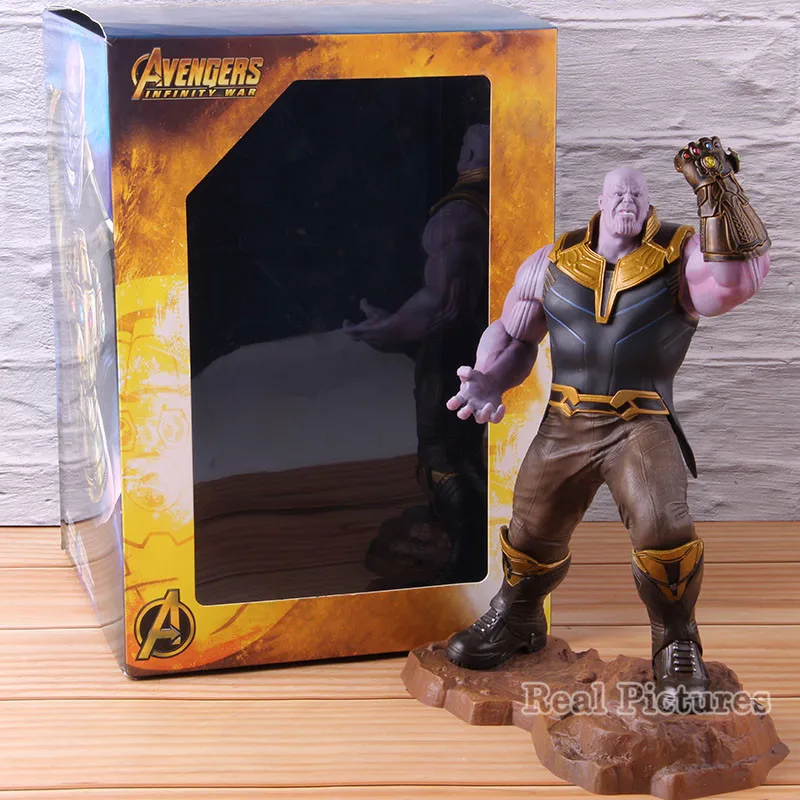 with retail box Artfx статуя Мстители Бесконечность войны танос 1/10 масштаб предварительно pained модель комплект Мстители эндшпиль экшн фигурка коллекционные игрушки подарки - Цвет: with retail box