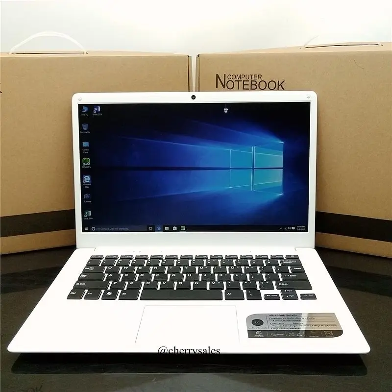 Ультратонкий ноутбук с Windows 10 14 дюймов 4 Гб + 64 ГБ Bluetooth Wi Fi HDMI Notbook четырехъядерный